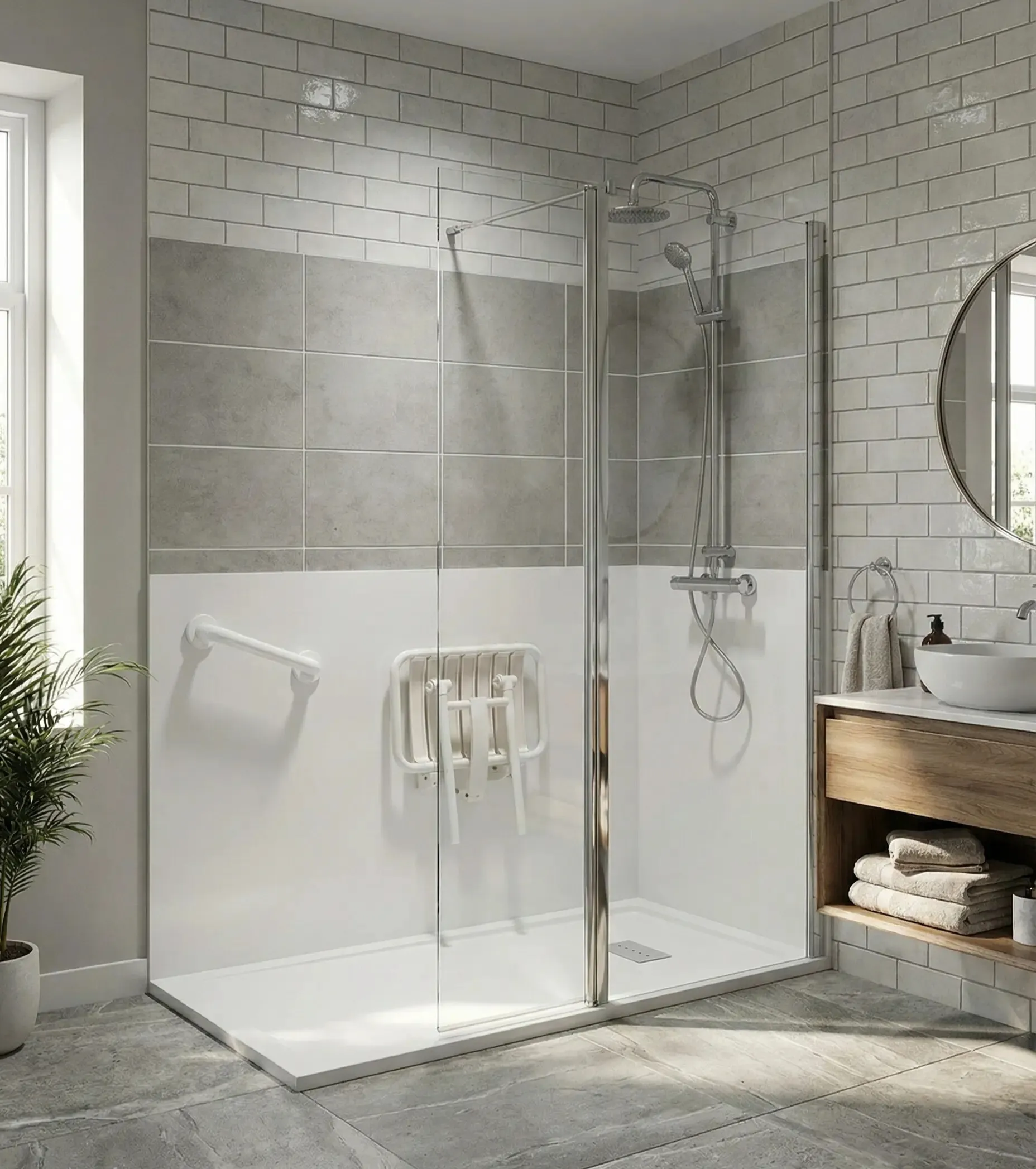 Image installation douche senior 3 douche senior